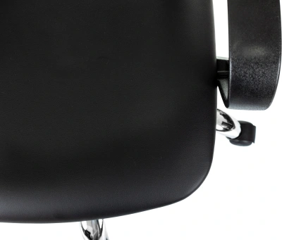 Кресло Бюрократ CH-695NSL черный экокожа крестов. металл хром