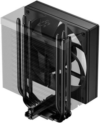 Устройство охлаждения(кулер) ID-Cooling Frozn A410 TD Soc-AM5/AM4/1200/1700/1851 черный 4-pin 29.85dB Al+Cu LCD 220W 750gr Ret