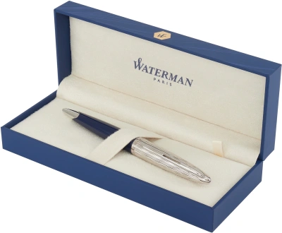 Ручка шариков. Waterman Carene L`Essence du Bleu (2166425) LaqBlue CT M син. черн. подар.кор.