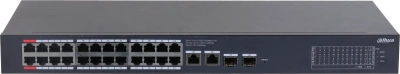 Коммутатор Dahua DH-CS4228-24GT-240 (L2) 26x1Гбит/с 2xКомбо(1000BASE-T/SFP) 24PoE 265W управляемый