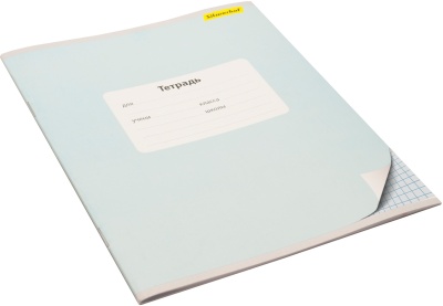 Тетрадь Silwerhof 721476-15 12л. клет. A5 203х164 Монохром мел.карт. вод.лак скрепка