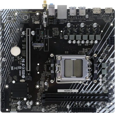 Материнская плата Biostar A620MS-E Socket AM5 AMD A620A 2xDDR5 mATX AC`97 8ch(7.1) GbLAN RAID+HDMI+DP