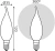 Лампа светодиодная Gauss Filament 104201209 9Вт цок.:E14 свеча 220B (упак.:1шт)