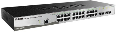 Коммутатор D-Link DGS-1210-28/ME/B2A (L2) 24x1Гбит/с 4SFP управляемый