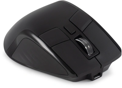 Мышь Оклик 502MW черный оптическая 2400dpi silent беспров. BT/Radio USB для ноутбука 9but (1978678)