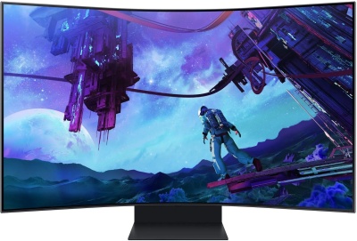 Монитор Samsung 55" Odyssey Ark S55CG97WNI черный VA LED 16:9 HDMI M/M матовая HAS 600cd 178гр/178гр 3840x2160 165Hz FreeSync Premium Pro DP 4K USB 41.5кг