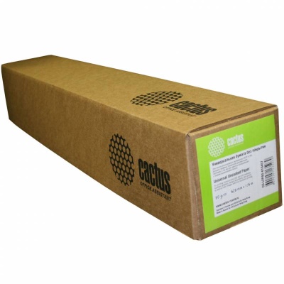 Бумага Cactus CS-LFP80-420457 A2 420мм-45.7м/80г/м2/белый CIE171% втулка:50.8мм (2") (упак.:2рул)