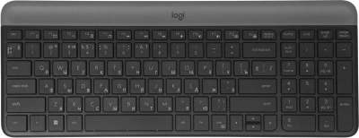 Клавиатура + мышь Logitech MK470 клав:графитовый/светло-серый мышь:графитовый USB беспроводная slim (920-009180)