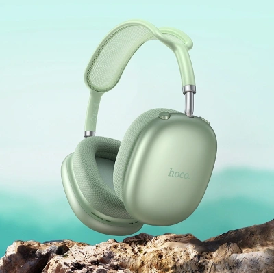 Гарнитура мониторные Hoco W55 1.2м зеленый беспроводные bluetooth оголовье (32706)