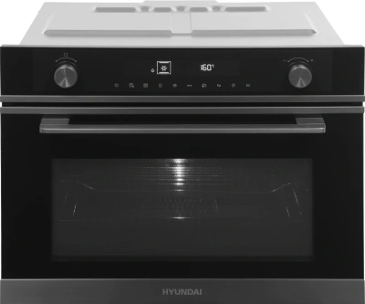 Духовой шкаф Электрический Hyundai HMEO 6540 DX черный/графитовый