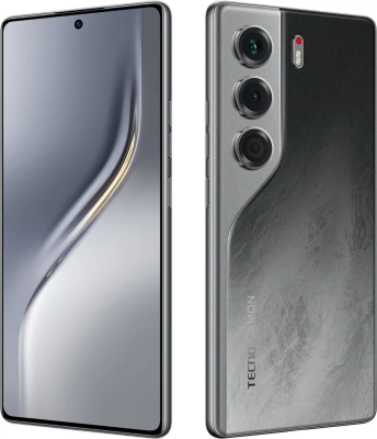 Смартфон Tecno Camon 40 256Gb 8Gb черный моноблок 3G 4G 2Sim 6.78" 1080x2436 Android 15 50Mpix 802.11 a/b/g/n/ac NFC GPS GSM900/1800 GSM1900 Protect FM microSD max1024Gb