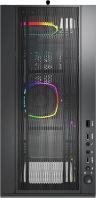 Корпус Montech Sky Two черный без БП ATX 3x140mm 2xUSB3.0 audio bott PSU