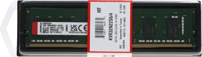 Память DDR4 4Gb 3200MHz Kingston KVR32N22S6/4 VALUERAM RTL PC4-25600 CL22 DIMM 288-pin 1.2В single rank Ret