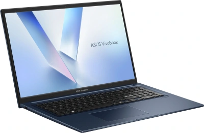Ноутбук Asus Vivobook 17 X1704MA-AU039 Core 3 304 16Gb SSD512Gb Intel Graphics 17.3" IPS FHD (1920x1080) без ОС blue WiFi BT Cam (90NB17V2-M00CJ0)