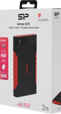 Жесткий диск Silicon Power USB3.0 2TB SP020TBPHDA15S3L A15 Armor 2.5" черный