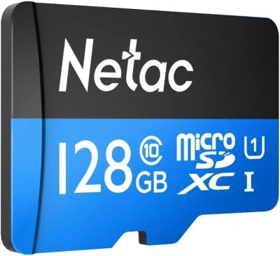 Флеш карта microSDXC 128GB Netac NT02P500STN-128G-R P500 + adapter