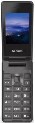 Мобильный телефон Xenium X600 темно-серый раскладной 2Sim 2.4" 240x320 Nucleus 0.3Mpix GSM900/1800 MP3 FM microSD max32Gb