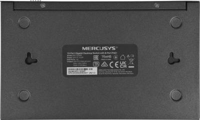Коммутатор Mercusys MS110GMP (L2) 10x1Гбит/с 8PoE+ 111W неуправляемый