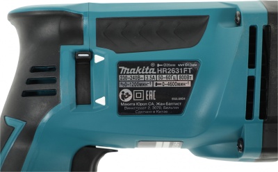 Перфоратор Makita HR2631FT патрон:SDS-plus уд.:2.4Дж 800Вт (кейс в комплекте)