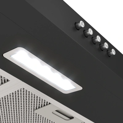 Вытяжка козырьковая Elikor Eco ONE 50 BK черный управление: кнопочное