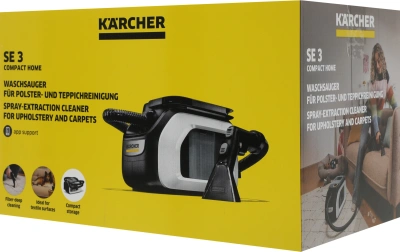 Пылесос моющий Karcher SE 3 500Вт черный/белый