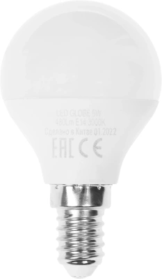 Лампа светодиодная Thomson TH-B2031 6Вт цок.:E14 шар 220B св.свеч.бел.теп. Globe