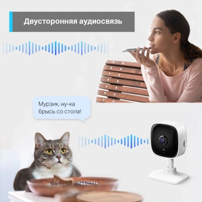 Камера видеонаблюдения IP TP-Link Tapo C100 Wi-Fi 3.3-3.3мм цв. корп.:белый/черный