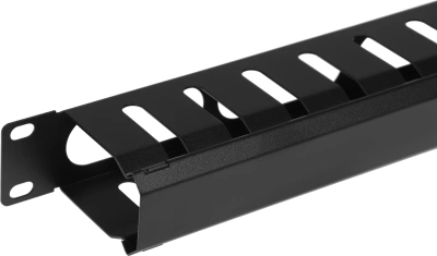 Кабельный органайзер горизонтальный Lanmaster TWT-ORG/CV-1U односторонний пальцы 1U шир.:19"