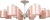 Люстра Hiper Peach H161-0 потолоч. розовый/серебристый Люстра Hiper Peach H161-0 потолоч. розовый/серебристый