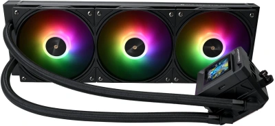 Система водяного охлаждения Thermalright Frozen Warframe SE 360 ARGB Soc-AM5/AM4/1151/1200/2066/2011/1700 черный 4-pin 29.8dB Al LCD Ret (F-WFRAME-SE-360-BL-ARGB)