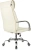 Кресло руководителя Бюрократ T-8010SL слоновая кость экокожа крестов. металл хром