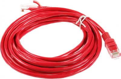 Патч-корд Premier PP12-3M/R 1000Гбит/с UTP 4 пары cat.5E CCA molded 3м красный RJ-45 (m)-RJ-45 (m)