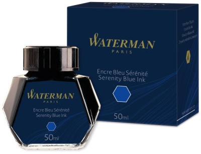 Флакон с чернилами Waterman (S0110720) Serenity Blue чернила 50мл для ручек перьевых