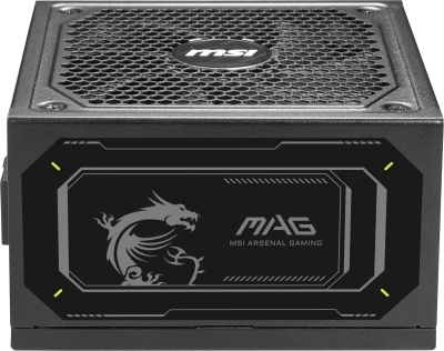 Блок питания MSI ATX 1000W MAG A1000GL PCIE5 80+ gold (20+4pin) APFC 135mm fan 15xSATA Cab Manag RTL