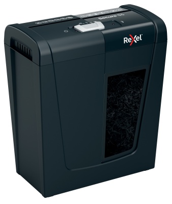 Шредер Rexel Secure S5 EU черный (секр.Р-2) ленты 5лист. 10лтр. скрепки скобы