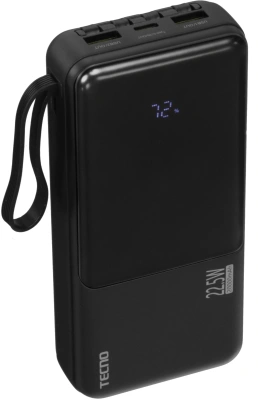 Мобильный аккумулятор Tecno Pocket L201Q 20000mAh QC3.0/PD 22.5W 3A USB-A/2xUSB-C черный (L201Q)