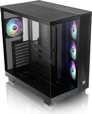 Корпус Thermaltake View 380 XL TG черный без БП ATX 5x120mm 2x140mm 2xUSB3.0 audio bott PSU