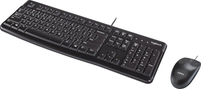 Клавиатура + мышь Logitech MK120 клав:черный мышь:черный/серый USB (920-002589)