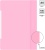 Папка-скоросшиватель Бюрократ Пастель -PSLPAST/PINK A4 прозрач.верх.лист пластик розовый 0.14/0.18