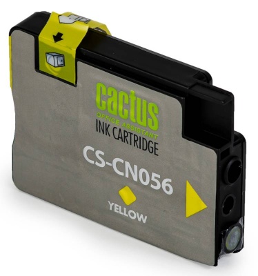 Картридж струйный Cactus CS-CN056 №933XL желтый (14мл) для HP DJ 6600 с чипом