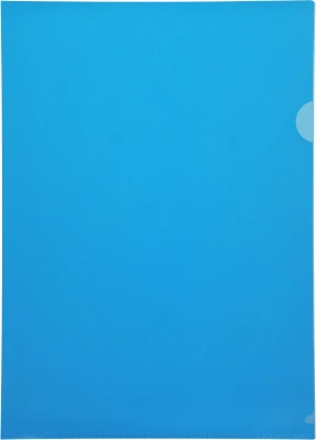 Папка-уголок Бюрократ -E310/1BLU A4 пластик 0.18мм синий