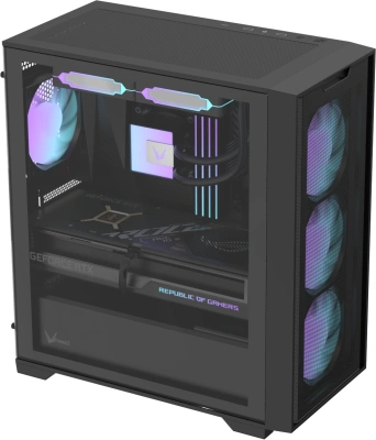 Корпус Formula Air Mesh GX600 Plus черный без БП mATX 6x120mm 2x140mm 2xUSB3.0 audio bott PSU