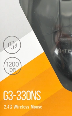 Мышь A4Tech G3-330NS черный оптическая 1200dpi silent беспров. USB 3but