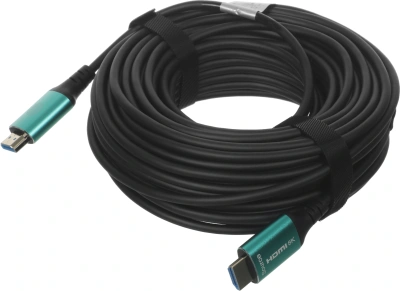 Кабель аудио-видео Cactus CS-HDMI-AOC-2.1-20 HDMI (m)/HDMI (m) 20м. позолоч.конт. черный