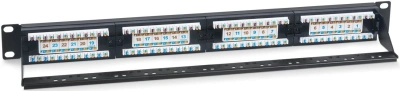 Патч-панель Cabeus PL-24-CAT.6-DUAL 19" 1U 24xRJ45 кат.6 UTP