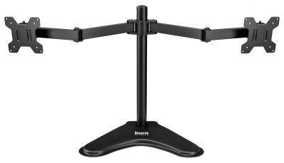 Кронштейн для мониторов ЖК Buro BU-M042-D черный 17"-32" макс.16кг настольный поворот и наклон верт.перемещ.