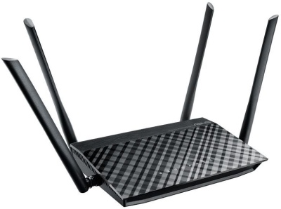 Роутер беспроводной Asus RT-AC1200 V2 (RT-AC1200) AC1200 10/100BASE-TX черный