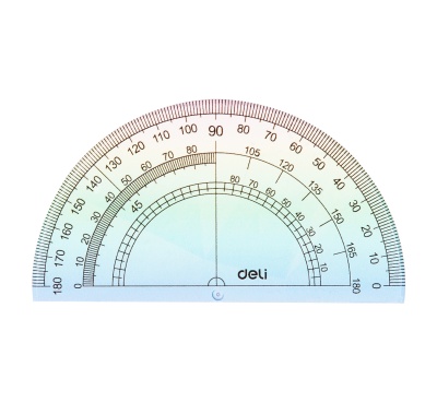 Набор линеек Deli EH652 пластик дл.15см ассорти компл.:лин 15см/2 угольн/трансп пластиковый пакет с европодв.