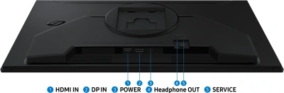 Монитор Samsung 27" Odyssey G4 S27HG400EIXCI черный IPS LED 16:9 HDMI матовая HAS Piv 300cd 178гр/178гр 1920x1080 300Hz FreeSync Premium DP FHD 4кг