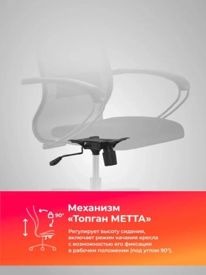 Кресло Метта ErgoLife Set 11 черный сиденье черный сетка с подголов. крестов. пластик хром